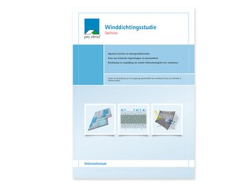 Winddichtingsstudie: Dakfolies