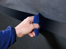 5b. Alternatief bij betimmeringen met open voegen: Overlapping verkleven met TESCON INVIS