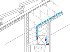 9. Aansluiting op de dakvoet bij ingekeepte sierspant