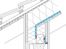 9. Aansluiting op de dakvoet bij ingekeepte sierspant