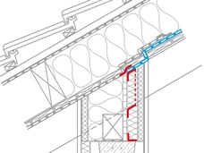 10. Aansluiting van de dakvoet bij doorlopende sierspanten