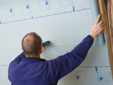2. Banen overlappen bij aanbrenging dwars