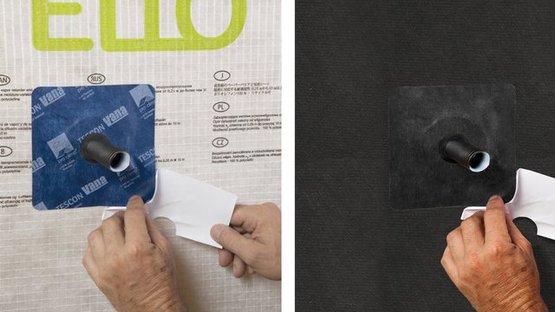 Zelfklevende buismanchetten blauw/zwart 15-30 mm