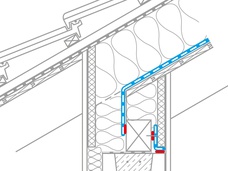 9. Aansluiting op de dakvoet bij ingekeepte sierspant